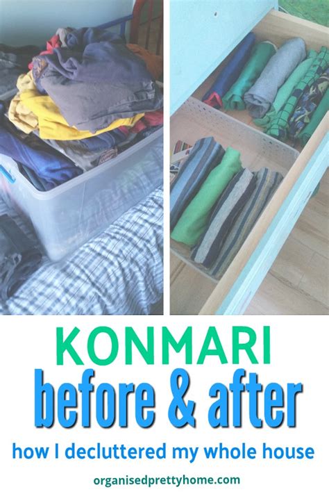 Konmari Before And After - Our Home - Organised Pretty Home