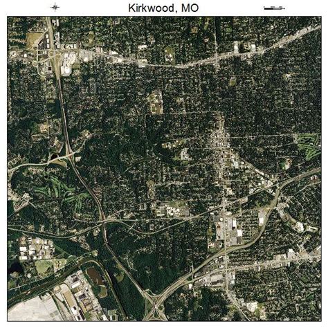 Aerial Photography Map of Kirkwood, MO Missouri