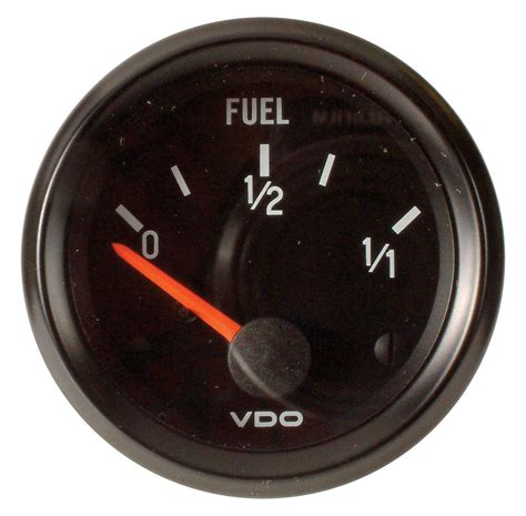 VDO Cockpit Fuel Gauge For Universal Sender 52mm Black Heritage Parts