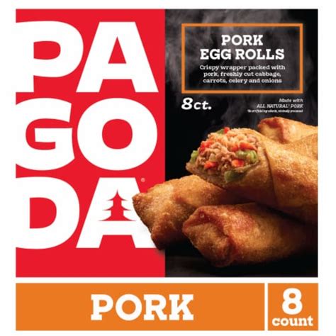 Pagoda Frozen Crunchy Crispy Pork Egg Rolls 220 Oz Kroger