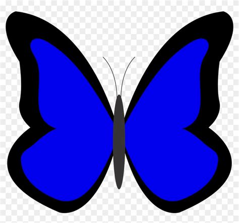 Butterfly Clipart Xigxrr5ia Blue Blue Color Clipart - Blue Butterfly ...