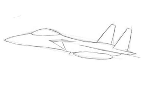 How To Draw A Jet Easy Step By Step A Jet Fighter For Beginners