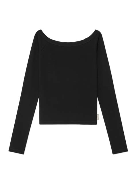 Musinsa Glowny Girlfriend Off Shoulder Top Black