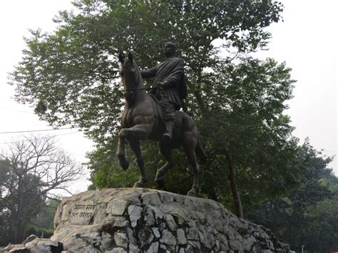 Equestrian statue of Bagha Jatin in Kolkata, West Bengal India