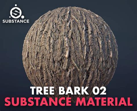 Tree Bark Pbr Material Texture Flippednormals