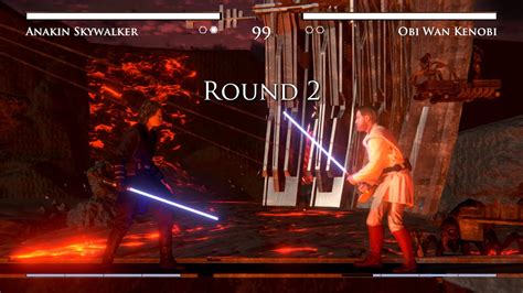 Anakin Skywalker Vs Obi Wan Kenobi Mustafar Duel Force Combat Youtube