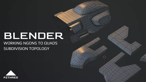 Blender Working Ngons To Quads Subdivision Topology YouTube