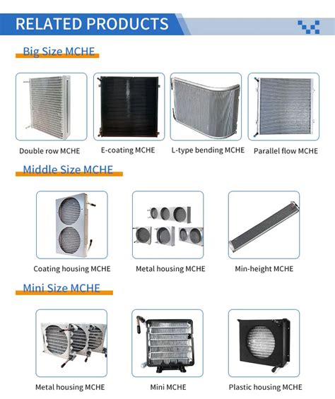 Micro Channel Heat Exchanger Fin Tube Aluminium Microchannel Condenser