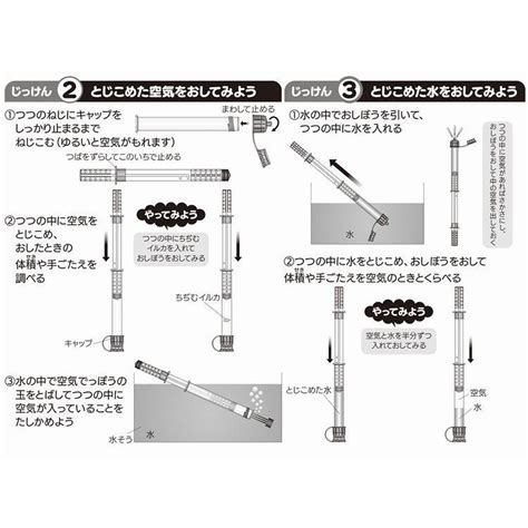 空気と水の性質実験 空気と水 S型 空気でっぽう 水鉄砲 筒 空気圧 水圧 日本製 Shw 1133手づくり工房 遊 通販