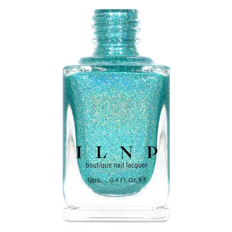 Beach House Aqua Blue Holographic Nail Polish By Ilnp