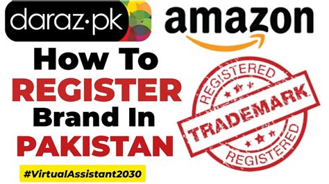 How To Register Trademark In Pakistan Brand Registration Youtube