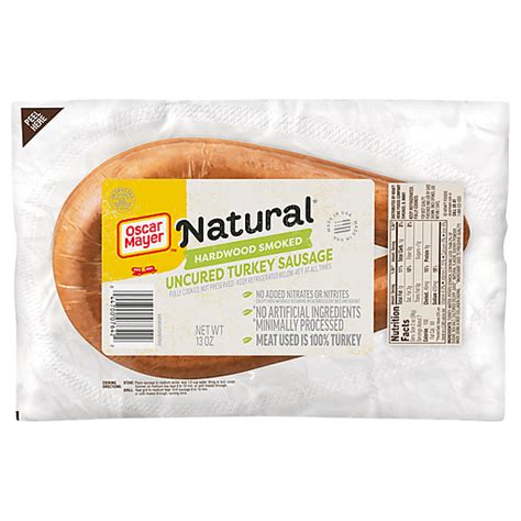 Oscar Mayer Sausage Hardwood Smoked Uncured Turkey 13 Oz Turkey