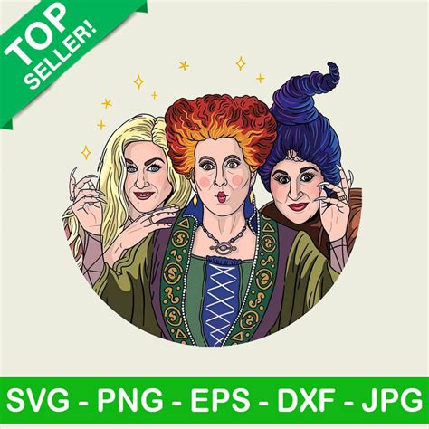 The Sanderson Sisters Png Halloween Witches Sublimation Transfer Png