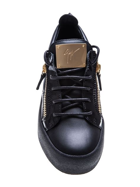 Lyst - Giuseppe Zanotti Frankie Leather Sneakers in Black for Men