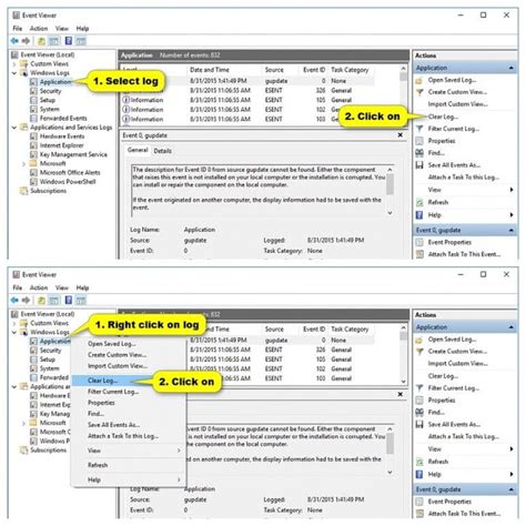 Clear Event Viewer Logs Windows