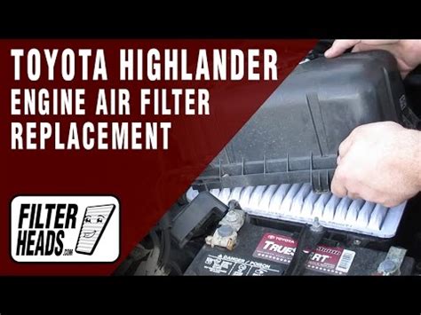 How To Replace Engine Air Filter 2008 2013 Toyota Highlander V6 3 5L