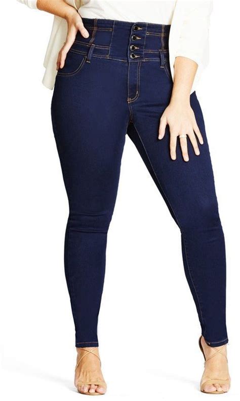 Plus Size Corset Waist Stretch Skinny Jeans Stretch Skinny Jeans Plus Size Stretch Jeans