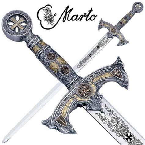 Espada Caballeros Templarios Plata De Marto Aceros De Toletum