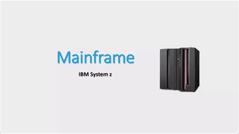 Ibm Z Series Mainframe Youtube