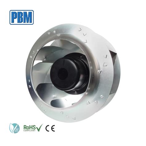 280mm Ec DC Centrifugal Fan Impeller With 102mm Brushless External