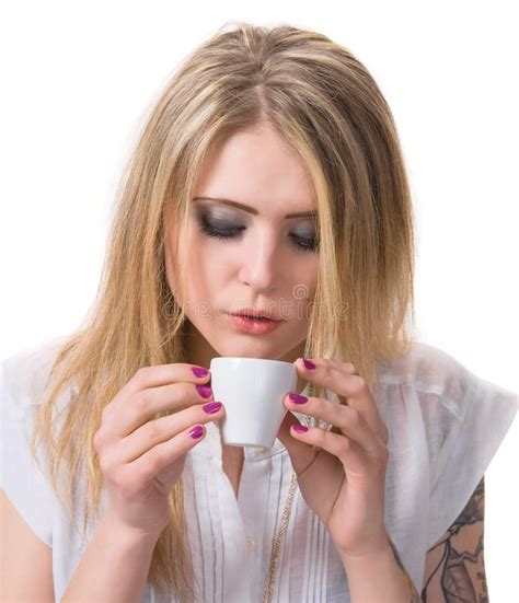 Blonde Enjoying Summertime At The Beach Stock Image Image Of Female Bare