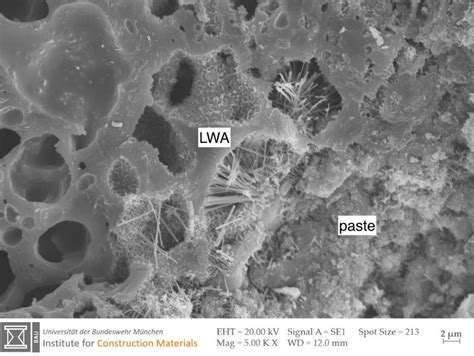 SEM Image Of The Interfacial Transition Zone In Lightweight Concrete