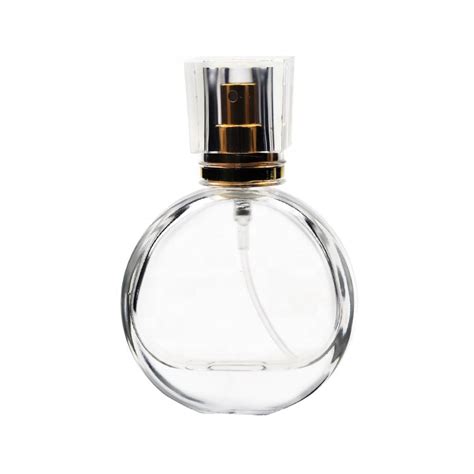 Luxury Round Clear Pocket Perfume Spray Bottle Ml With Silver Cap