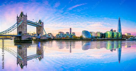 Panorama of London Tower bridge | England Stock Photo | Adobe Stock