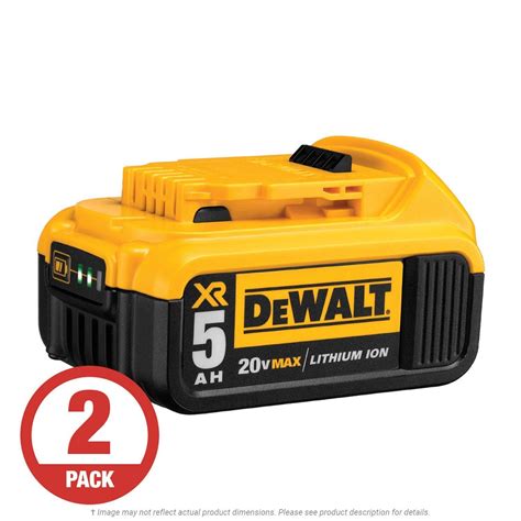 DeWalt 20V 5.0 Ah XR Li-Ion Battery - 2 per Pack | K.L. Jack