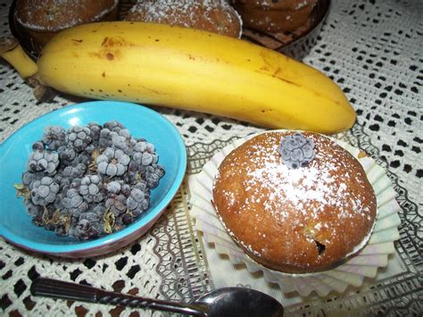 MUFFINKI JEŻYNOWO BANANOWE przepis Archiwum PrzyslijPrzepis pl