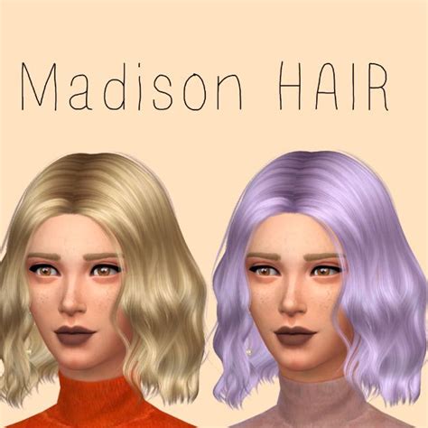 The Sims Resource Madison Hair By Anto Sims 4 Hairs Sims Sims 4