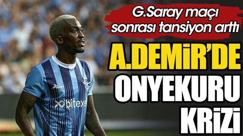 Adana Demirspor da flaş Onyekuru gelişmesi