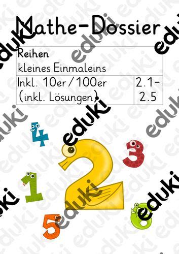 5 Dossiers Kleines 1x1 2 Teil Inkl 10er 100er