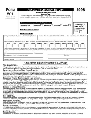 Fillable Online Tax Ok Oklahoma Form Fax Email Print Pdffiller