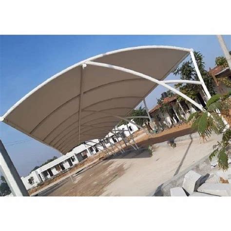 Modular PVC Curve Car Parking Tensile Structure Paint Coated At Rs 350