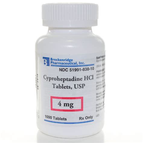 CYPROHEPTADINE HCL 4MG - RX Products