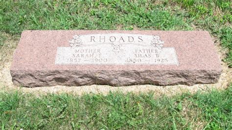 Silas B Rhoads Memorial Find A Grave