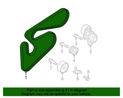 2011-2024 Mitsubishi Serpentine Belt 1340A150 | MitsubishiParts.com