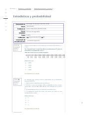 Estadistica Y Probabilidad Examenes Semana 4 31ene2022 Compress Pdf