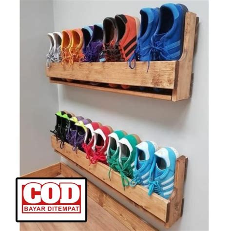 Jual Rak Sepatu Rak Sepatu Tempel Dinding Rak Sepatu Dinding