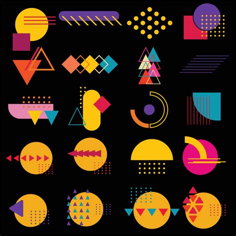 Vector geometric shapes 21258802 Vector Art at Vecteezy