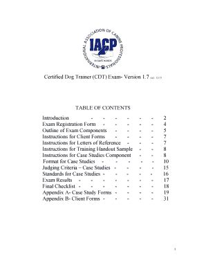 Fillable Online Inacp Memberclicks TABLE OF CONTENTS Inacp