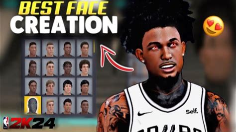 BEST FACE CREATION ON NBA 2K24 MYPLAYER BECAME A RIZZGOD YouTube