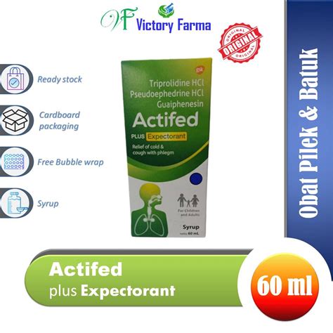 Jual Actifed Plus Expectorant Sirup Ml Obat Batuk Dan Pilek