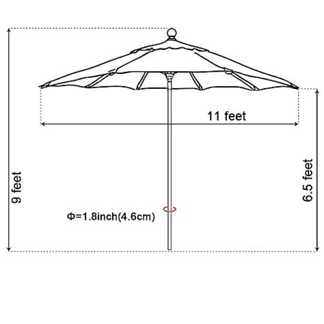 Snapklik Eliteshade Usa Year Non Fading Sunumbrella Ft