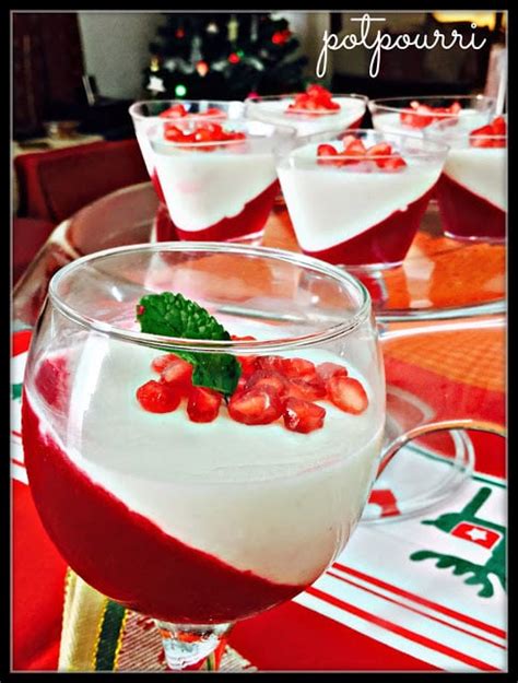 Pomegranate Jelly And Vanilla Yoghurt Panna Cotta Recipe Delish Potpourri