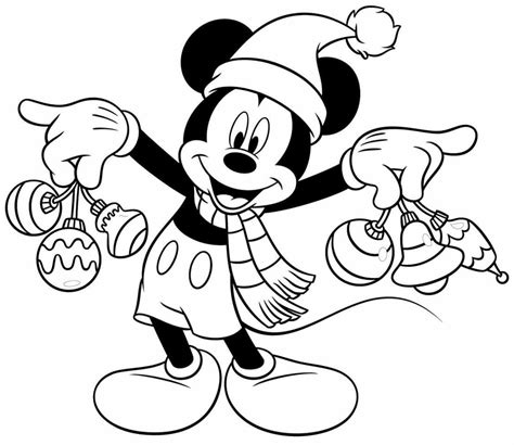 Mickey Winter Coloring Pages Coloring Pages