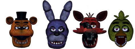 Fnaf Roster Heads By Speedscrap On Deviantart