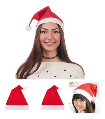 Kit 10 Touca De Papai Noel Gorro Linha Veludo Festas MercadoLivre