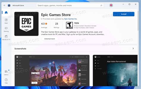 Epic Games Store Is Now Available In The Microsoft Store